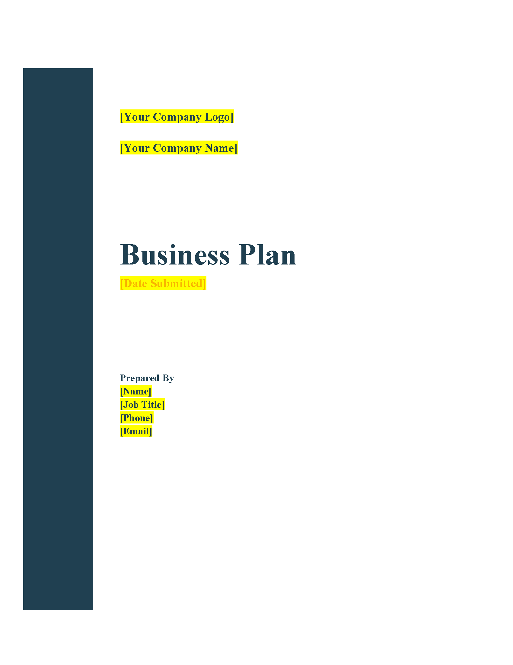 23 - IT Security Business Plan Template
